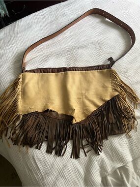 Absolutely Amazing Handmade Genuine Lamb skin and Deer Skin  Leather XL Bag